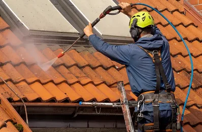 Démoussage et hydrofuge de toiture à Baix